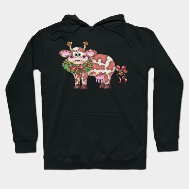 Dairy Christmas! Hoodie by TJWArtisticCreations